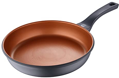 San Ignacio Bronze | Sartén Antiadherente de 28 cm | Fabricada con Aluminio Fundido | Distribución Eficiente del Calor | Con Mango Soft Touch | Apta para Todo Tipo de Cocinas
