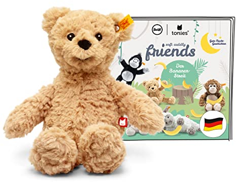tonies Hörfiguren für Toniebox, Steiff Soft Cuddly Friends mit Hörspiel – Jimmy Bär, Hörspiel mit Liedern für Kinder ab 3 Jahren, Spielzeit ca. 70 Minuten