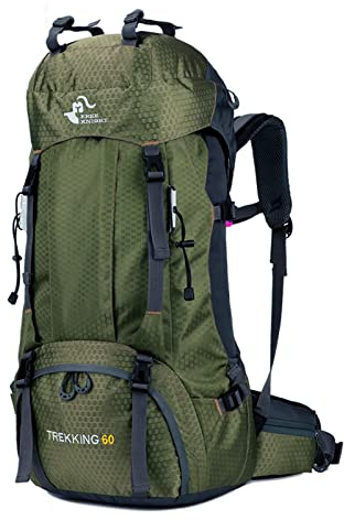 Free Knight 60 L Sac à dos imperméable, ultraléger, pliable pour l'escalade, la pêche, le sac de voyage, le sac à dos de jour, sac de camping pliable pour l'extérieur avec protection contre la pluie