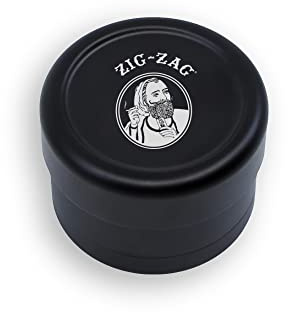 Zig-Zag 3-Piece Herb & Spice Grinder - 2.5 Flower Mill - CNC Machined Aircraft-Grade Aluminum, Anodized Finish, Magnetic connect