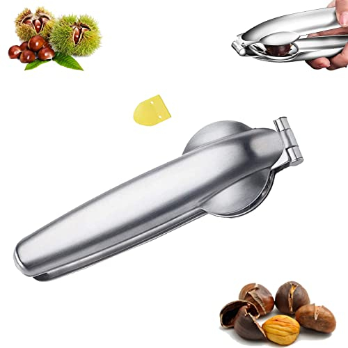 PTBWS Taglia Castagne,Pinza per Castagne,Castagno Clip,Acciaio Inossidabile Taglia Castagne,Multifunzione Sbuccia della Apri Pela Castagne,Castagne Utensili Cucina in Acciaio Inossidabile