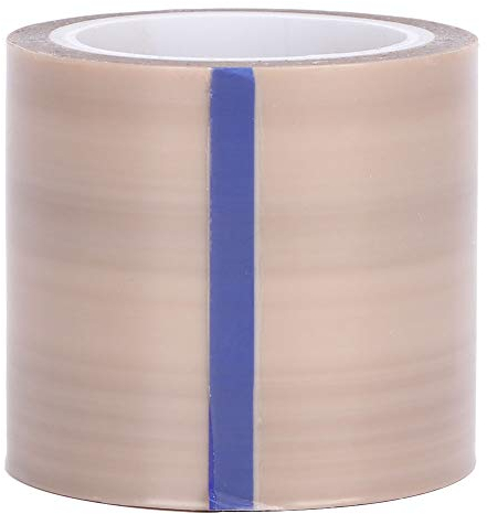 Respicefinem Nastro Teflon Idraulico Professionale 50mmx10m Alte Temperature PTFE Fibra di Vetro Adesivo Antistatico -40°C a +260°C per Riparazione Vetro Piano Induzione Sigillatur