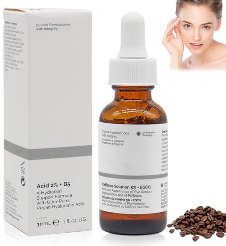 Caffeine Solution 5% + EGCG, soluzione di caffeina 5% + EGCG, siero oculare, caffeina, crema per gli occhi contro occhiaie e gonfi, siero viso per idratante