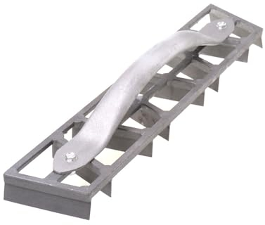 Aqbau Râpe à plâtre - 450 mm - En aluminium - Pour béton cellulaire - Avec 8 dents de scie