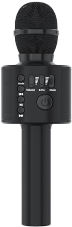 DRSYXCS Bambini Karaoke Microfono 3-in-1 Portatile Handheld Bluetooth Microfono Altoparlante Registratore con Voice Changer Singing Giocattoli per Ragazzi Ragazze Adulti Regalo di Compleanno di Natale