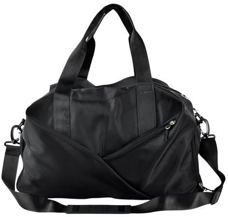 Dokeno Sporttasche Reisetasche mit Schuhfach und Nassfach, 40L Wasserabweisende Trainingstasche Schwimmtasche Fitnesstasche Faltbare Handgepäck Tasche für Damen Herren