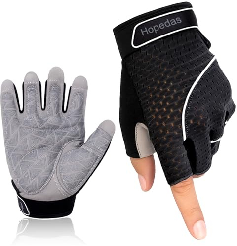 Hopedas Weight Lifting Gym Workout Gloves Full Palm Protection for Men and Women,Breathable sport gloves for Training,Fitness,Exercise,yoga, pilates,Cycling
