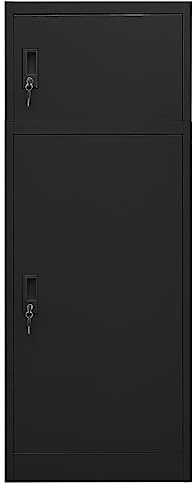 Générique Armoire à selles Noir 53x53x140 cm Acier,Loisirs de Plein air,Accessoires de harnachement pour Chevaux,Accessoires de selles,Porte-selles,339601