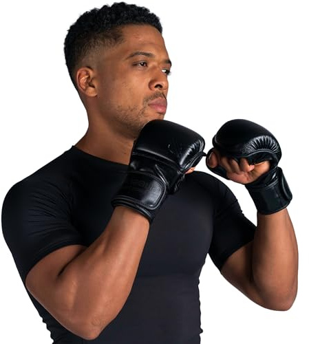 Sanabul Battle Forged MMA 7 oz Gloves - Black
