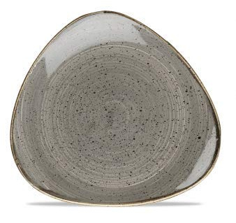 Churchill Stonecast -Triangle Plate Teller- Durchmesser: Ø22,9cm, Farbe wählbar (Peppercorn Grey)