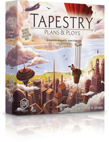 Stonemaier Games Tapestry: Plans & Ploys Expansion - Strategi brädspel för 1-5 spelare