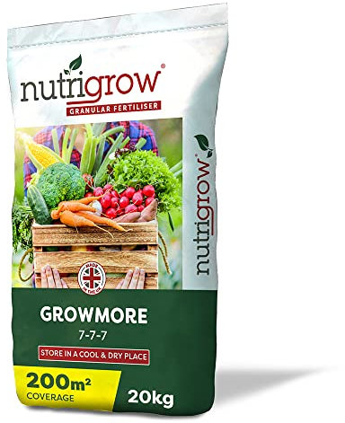 Nutrigrow Growmore Plant, Tree & Vegetable General Garden Fertiliser 20KG | Covers 200m²