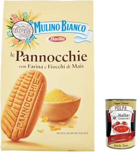 6x Mulino Bianco kekse Pannocchie mit Cornflakes 350g biskuits cookies kuchen + Italian Gourmet polpa 400g