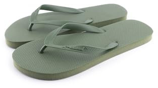 R-ISLAND Flip-Flop Uomo,Infradito Uomo,Pantofole da dito,Impermeabile,Perfettamente per spiaggia, piscina, casa esterna e interna., Verde, 44 EU