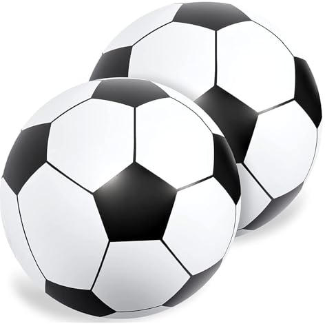 2 pezzi Pallone da spiaggia gonfiabile 66cm Pallone da calcio gonfiabile grande galleggiante da spiaggia in PVC per bambini adulti estate giardino spiaggia piscina party forniture