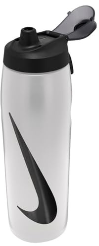 Nike Refuel Bottle Locking Lid 32 oz 946 ml Water Bottle Sports Bottle Training Fitness Leak-Proof Natural/Black/Black Iridescent