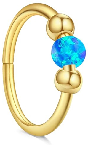 AceFun näsring ring, opal piercing näsring tunn näsring små piercingar näsringar opal näsringar, Rostfritt stål