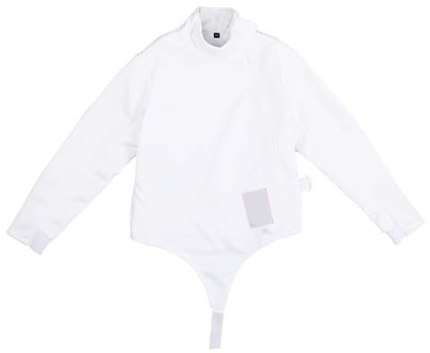 LXRHLIKG D'escrime Veste 350N, Veste D'escrime Unisexe pour Fleuret/épée/Sabre, Uniforme D'escrime pour Main Droite, Costume d'uniforme D'escrime Classique en Nylon(38)