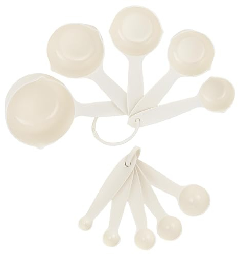 Kzouenzu 10 Piezas Cucharas Medidoras, Y Cucharas Medidoras Apilables - Measuring Cups, Herramienta De Medición Para Medir Líquidos Y Sólidos, Accesorios De Repostería Y Utensilios De Cocina
