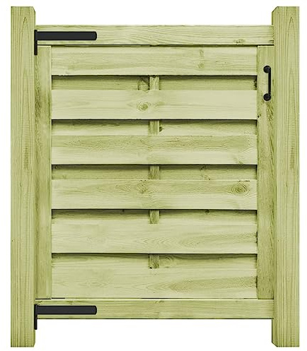 Générique Portillon Bois de pin imprégné 100x100 cm Vert, Quincaillerie, Clôtures & barrières, Portillons, Vert, (Poids 9.5KG)