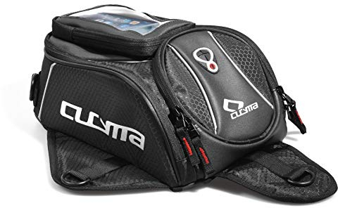 Motorrad Tankrucksack Wasserdichter Motorrad Tasche mit Abnehmbare Fenster, Schultertasche mit Starkem Magnet Regenschutz und Schultergurt für Honda Yamaha Suzuki Kawasaki Harley (8L)