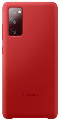 Samsung Silicone Smartphone Cover EF-PG780 für Galaxy S20 FE Handy-Hülle, Silikon, Schutz Case, stoßfest, dünn und griffig, Rot - 6.5 Zoll
