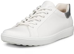 ECCO 47084361144 - Sneaker Stringata da Donna Modello Soft 7 Easy Slip Lace 41/White-Silver