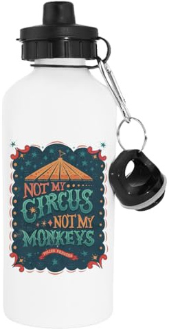 Pinitotee Not My Circus Not My Monkeys Frasco Reutilizable De Metal Botella Blanca