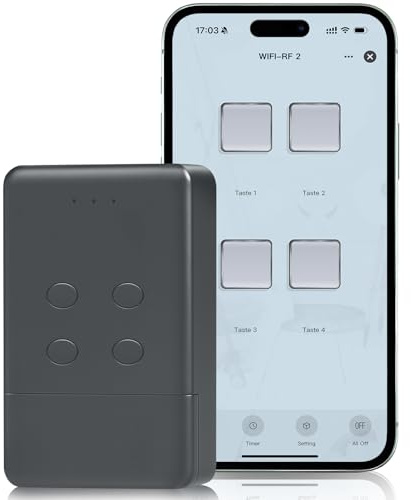 pepape Ouvre-porte de garage intelligent Wi-Fi pour Hörmann HSM4-868, HSE2-868, HS4-868, pour Marantec Digital 302, 304, 382 868,3 MHz, contrôle par application, compatible avec Hörmann & Marantec 868