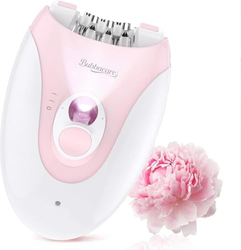 Epilator for Women, 2-Speed Rechargeable Hair Removal Device with Massage Pad & LED Light