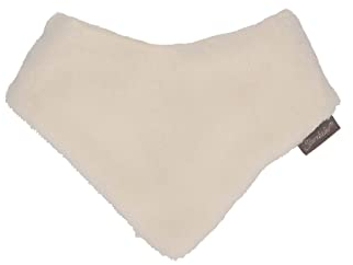 Sterntaler Unisex Baby Dreieckstuch aus Teddyflausch, Rückseite Microfleece Halstuch, Ecru, 1