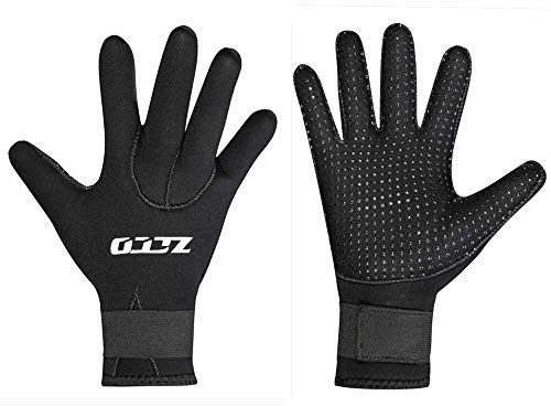 ZCCO Guanti da immersione in neoprene 3mm / 5mm, guanti da muta termica a doppio strato con polso elastico e particelle antiscivolo (5mm, M)