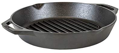 Lodge L10GPL Grillpfanne mit zwei Griffen, Gusseisen, 30,5 cm, Schwarz