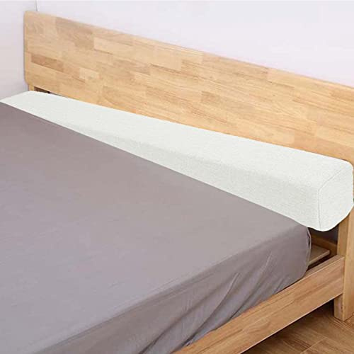 Cuscino per Testiera, Cuscino Lungo per Riempimento Spazio Letto, Cuscino Rialzo per Letto Matrimoniale/Singolo, Riempitivo per Cuciture Letto da 150/180/200cm, Ponte per Letto/Prolunga per Letto