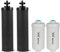SUPER.BDACC Gravity Water Filter Replacement,for Berkey® Black Carbon (BB9-2®) Purification Elements and Fluoride Filters K5366 (PF-2®) Combo Pack,Compatible with Berkey® Filtration System,Pack of 4
