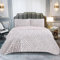 GREATOYAR Colcha para Primavera y Verano, Colcha Ligera Entretiempo, Polyester, Colchas Cubre Cama Fina Suave, Bicolor Reversible Liso, Colcha 220x260cm con 2 Fundas de Cojines 50x70cm, Griega Lila