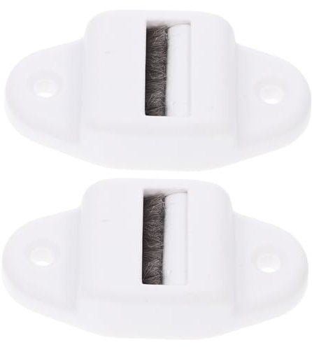 Homoyoyo 2pcs Curtain Accessories Belt Guide for Blinds Mini Belt Guide Roller Shutter Guide Curtain Glider Guide Blind Curtain Gliders Window Blind Guide Mini Roller Guide White Plastic