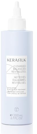 Kerasilk Exfoliante para cuero cabelludo y cabello, 200 ml, limpieza suave, elimina residuos y promueve el cuero cabelludo saludable