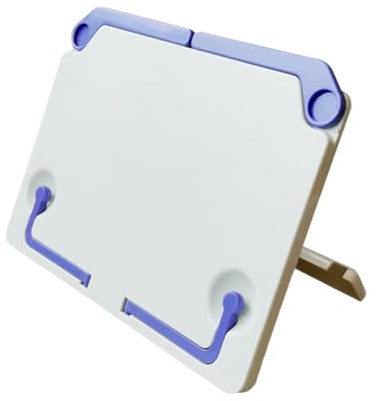 Leggio pieghevole per libri in plastica Leggio per spartiti con clip per pagina Leggio regolabile estensibile per fogli presentazione libri spartiti