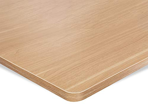 ESMART TPL-168M Tablero de Escritura Estable de MDF 160 x 80 x 2,5 cm - decoración de Arce | Resistente a los arañazos, Recubierto de PVC, fácil de Limpiar, Tablero de Oficina cargable hasta 120 kg
