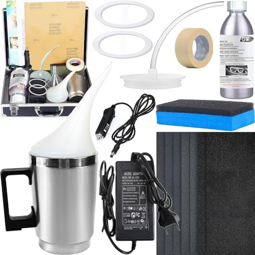 Rinnova Fari Auto, 800g Polimero Liquido Fari Kit,Lucida Fari Auto,Kit Rinnova Fari Auto,Kit Polimero per Fari,Ripristino Fari Auto Polimero per Riparazione Ingiallimento/Graffio/Sfocatura/Ossidazione