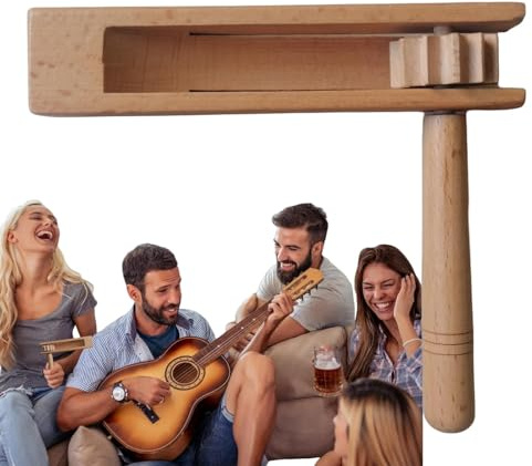 Mexicanas Noise Ratchet, Maker di Rumore in Legno | Ratsche Spinner Rassel, Adeabilità Musicale Confortevole, feste e Sport