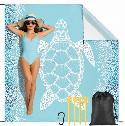 XXL Grande Manta de Playa Impermeable Alfombra de Playa 180x200cm