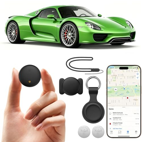 GPS Tracker for Vehicles, Hidden Tracking Devices for Cars, Mini Portable Magnetic GPS Tracker Work with iOS&Android Full Global Coverage, No Subscription Required/No Monthly Fee/No SIM Card Required