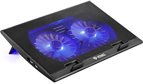YENKEE YSN 120 17 Nero, Blu base di raffreddamento per notebook