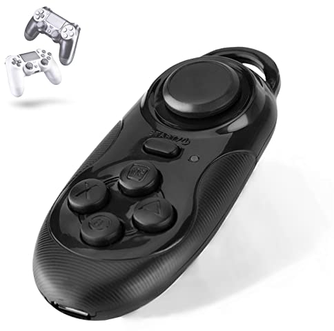 Kabellose Bluetooth-Fernbedienung für Gamepad, Selfie-Kamera-Auslöser, kabellose Maus, 3D-VR-Brille, Fernbedienung für Android, PC, TV-Box (schwarz)