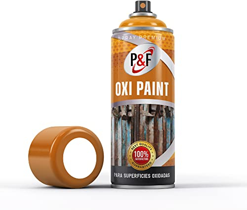 AEROSOLES P&F ESMALTE DIRECTO SOBRE ÓXIDO EN SPRAY - Pintura antioxidante - Esmalte antioxidante para metales sin necesidad de imprimación - pintura para metales 3 en 1 ANTIOXIDO IMPRIMACION Y COLOR