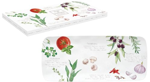COFFRET PLAT A CAKE 36X15,5CM EN PORCELAINE