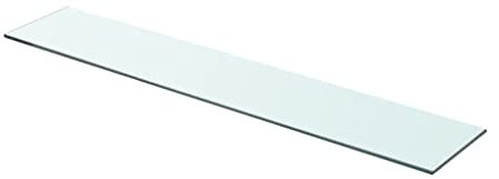 WIFESE Panneau pour Étagère Verre Trempé Transparent 80x15 cm Épaisseur 8 mm Étagère de Maison Magasin Tablette Salle de Bain Chambre à Coucher Autres Accessoires de Salon Étagère de Douche