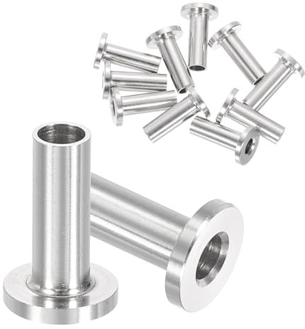 PATIKIL Cable Railing Hardware, 10 Pack T316 Stainless Steel Cable Railing Protector Sleeves Protective Grommet for 3/16 Wire Rope Wood Posts